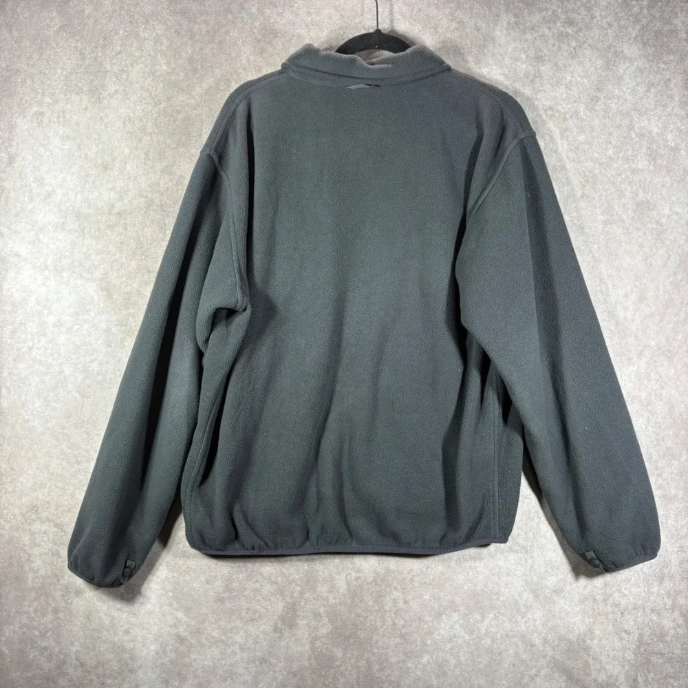 The North Face Jacket Mens M Gray Full Zip Fleece TKA 100 Hiking Outdoor